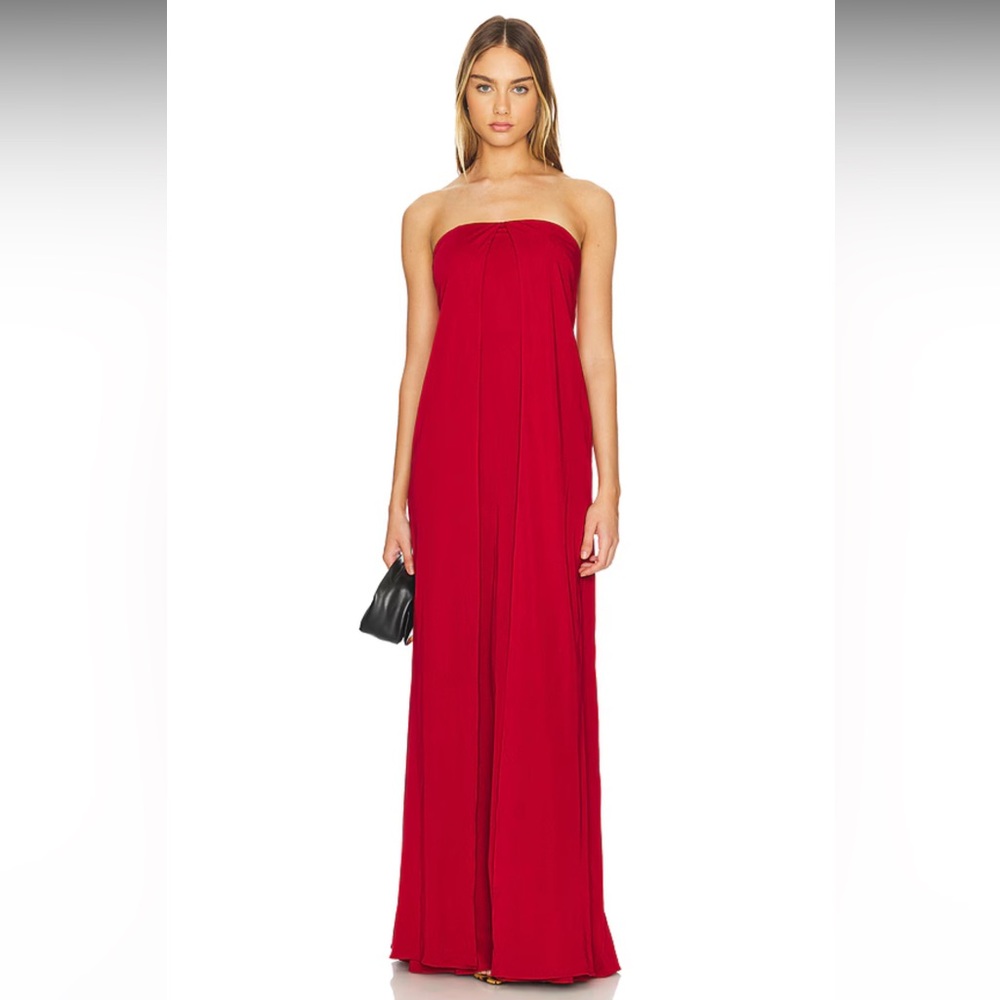 NWT House of Harlow 1960 Red Strapless Dress